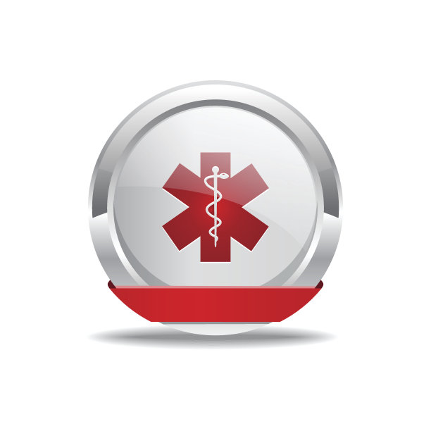 卫生应急红色矢量图标设计图片下载