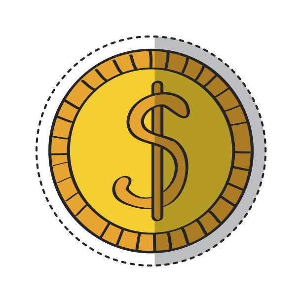 钱币孤立图标图片下载