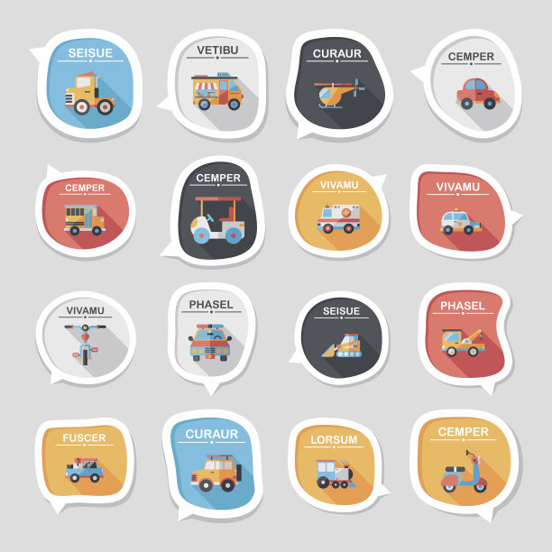 交通语音泡泡平面设计背景设置，eps10图片下载