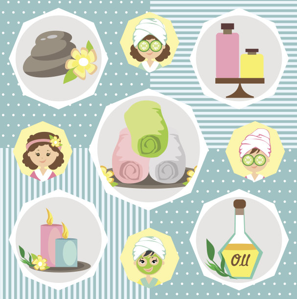 水疗派对卡片图片下载