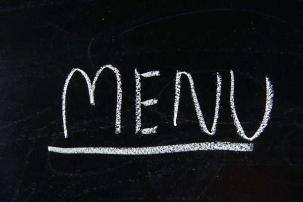 菜单写在黑板上，黑板上，纹理上图片下载