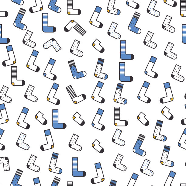 可爱的彩色背景袜子图案图片下载