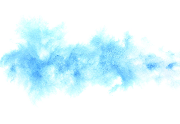蓝色水彩背景图片下载