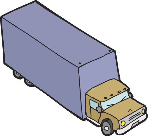 单一卡通卡车图片下载