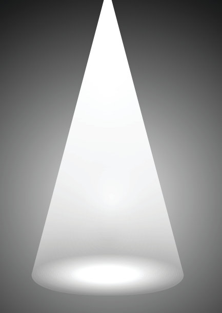 场景照明灯光在黑暗的背景。矢量图图片下载