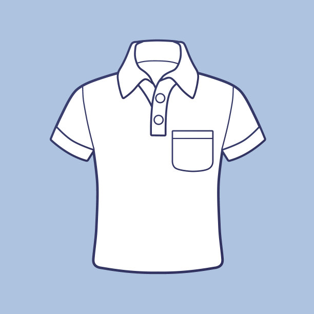 白色马球衬衫图片下载