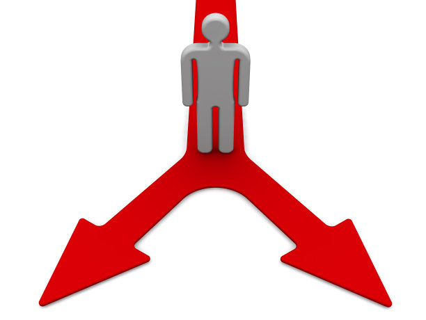 两个选项中的选择。概念图片下载