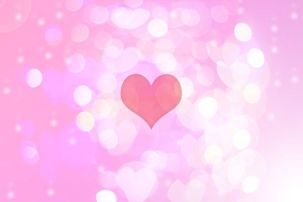 情人节朦胧的散景背景。情人节壁纸图片下载