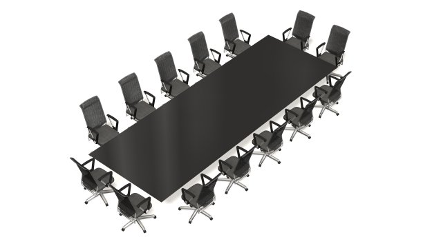 会议室、会议室、会议桌及办公椅。经营理念。孤立在白色图片下载