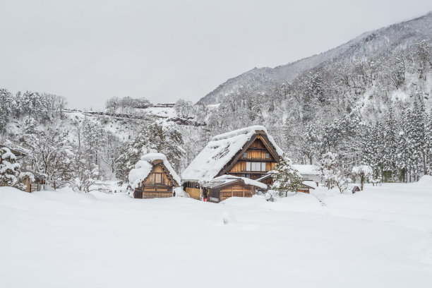 日本白川古村图片下载