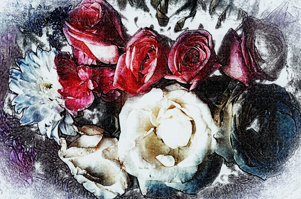 玫瑰艺术模板图片下载