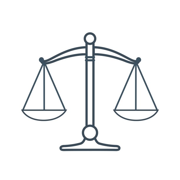 公正图标孤立在白色背景图片下载