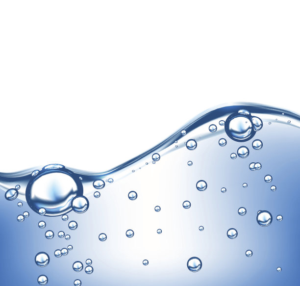 带气泡的矢量波图片下载