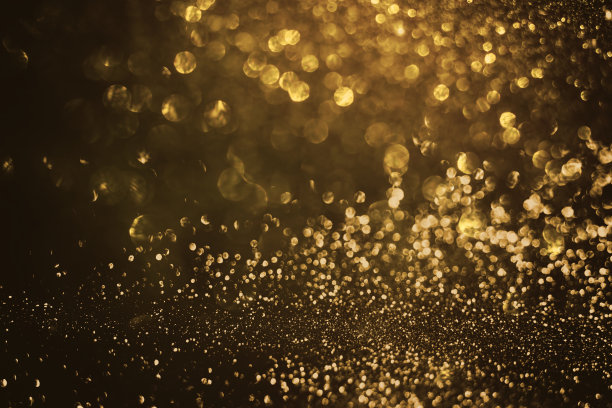 金色散景光抽象背景素材图片