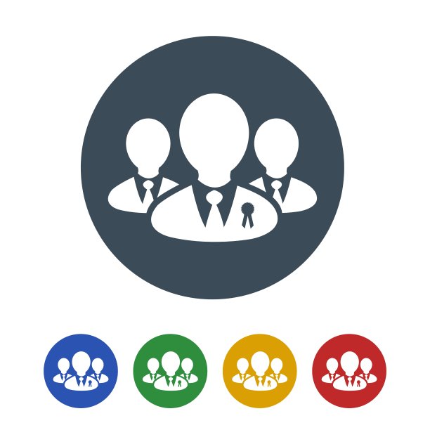 人们的图标孤立在白色背景图片下载