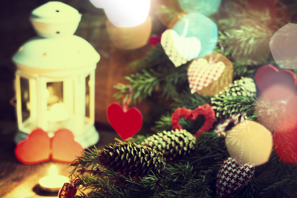 冬天收集蜡烛枝图片下载