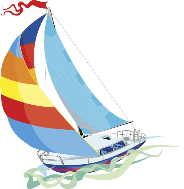 游艇。前视图图片下载