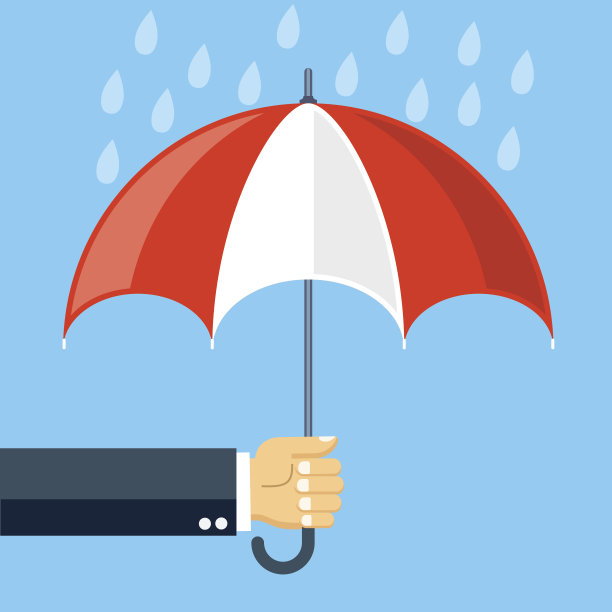 在雨中手握雨伞图片下载