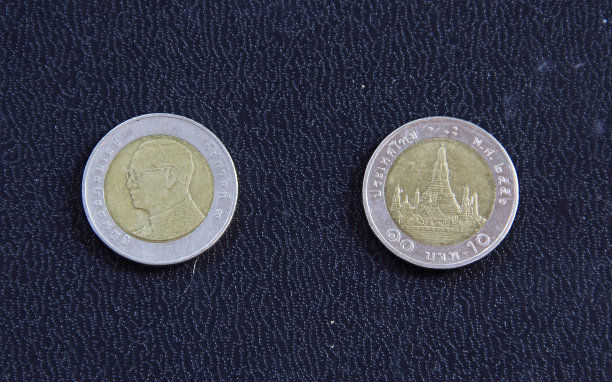 泰国10浴钱硬币图片下载