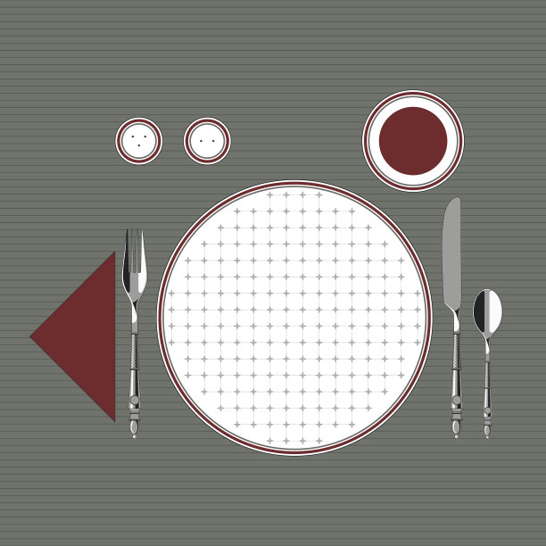 经典风格的餐桌设置3图片下载