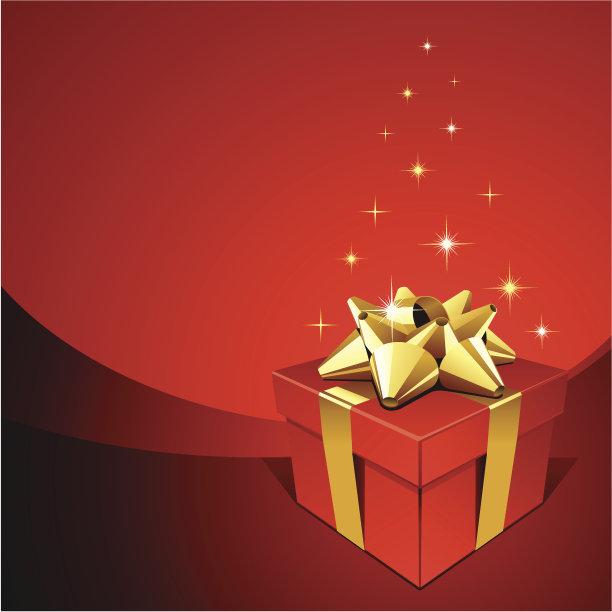 带礼物的矢量背景图片下载