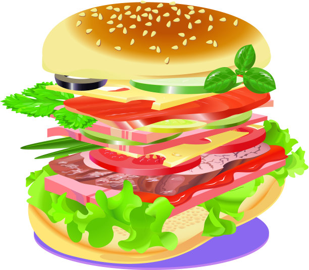 餐巾上的大三明治图片下载