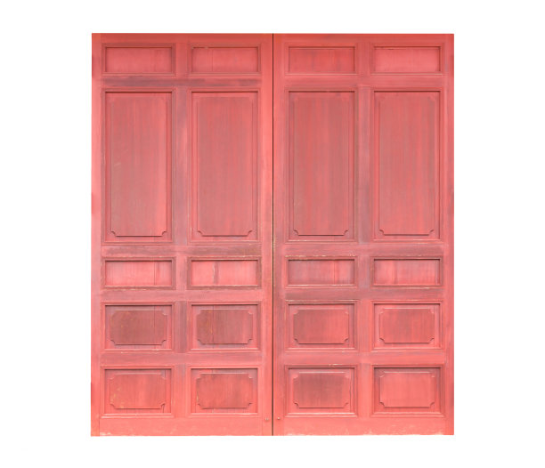 木门隔离。带有剪切路径的对象图片下载