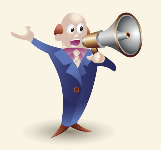 男人通过扩音器宣布图片下载