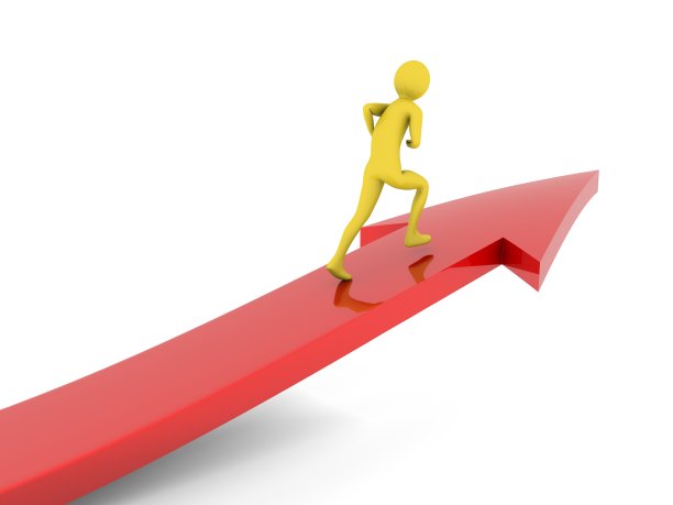 人跑向箭头图片下载