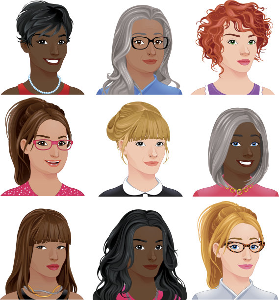 不同的女性角色图片下载