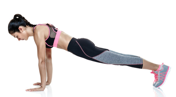 女性健身运动孤立图片下载