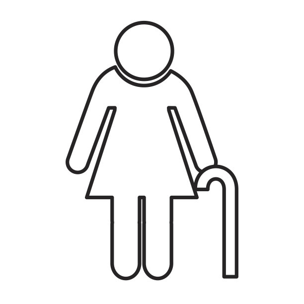 人形剪影孤立图标图片下载