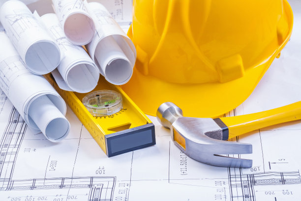 白色图纸，头盔水平羊角锤结构图片下载