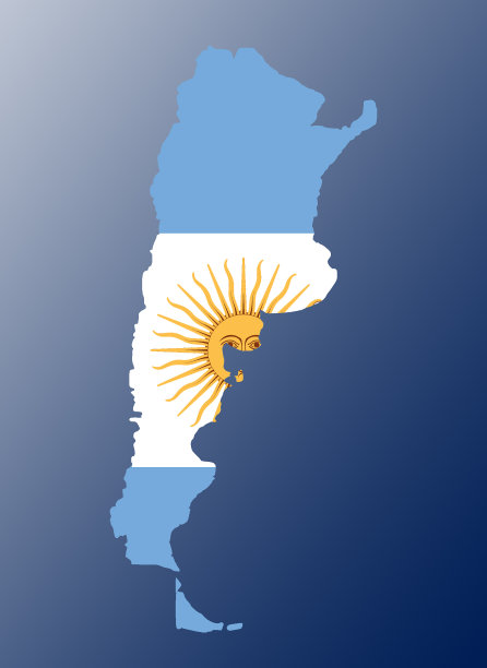 阿根廷国旗地图图片下载