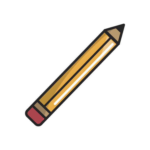 铅笔工具在学校学习图标图片下载