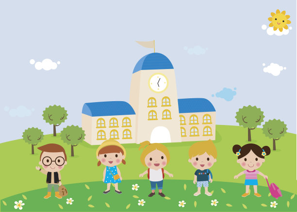学校的孩子素材图片