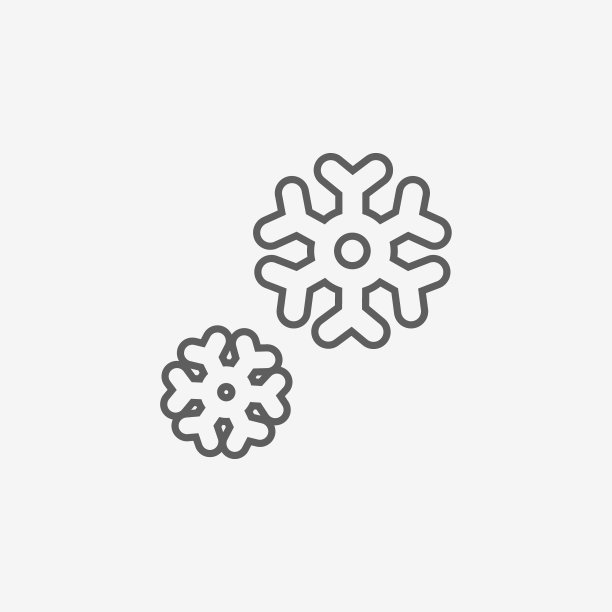 雪花扁平图标图片下载