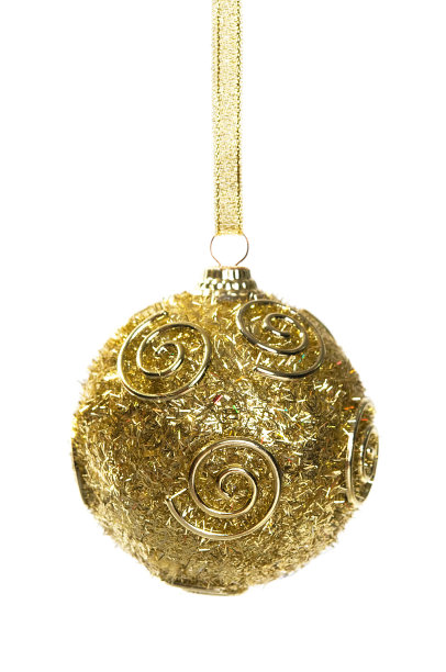 圣诞装饰上孤立的白色。图片下载