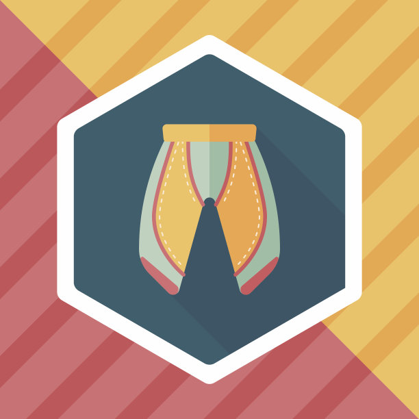 自行车短裤的图标与长影子，特别是10图片下载