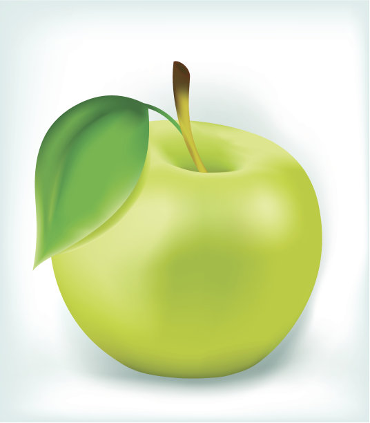 新鲜的青苹果图片下载