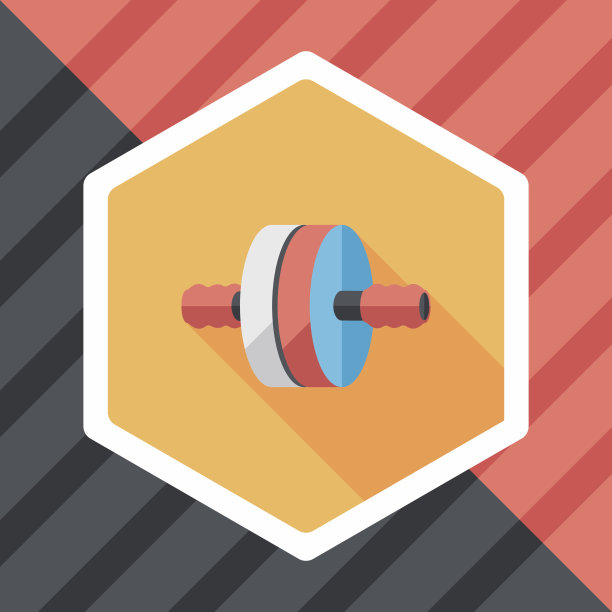 练习长阴影的滚轴图标，eps10图片下载