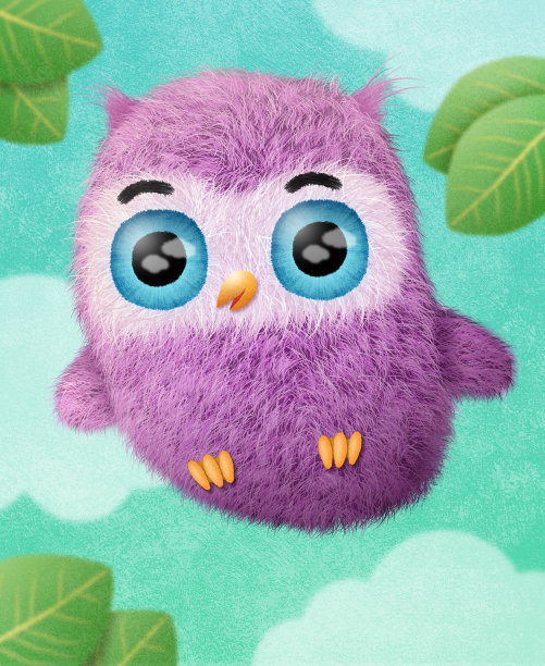 快乐的猫头鹰图片下载