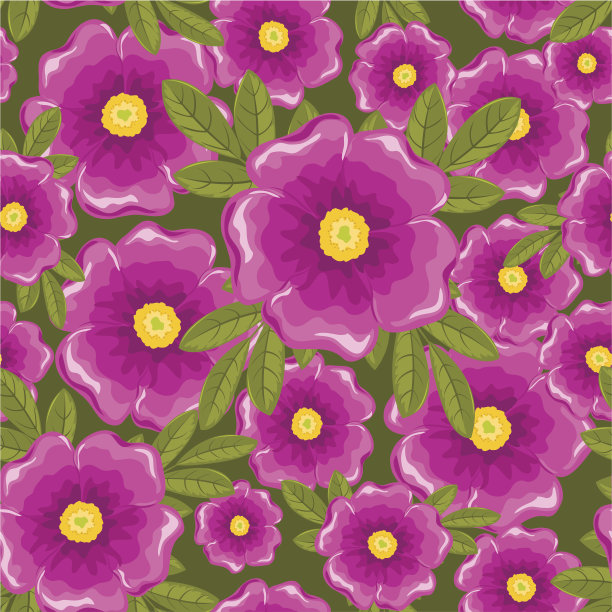 狗毛无缝绿色图案。图片下载