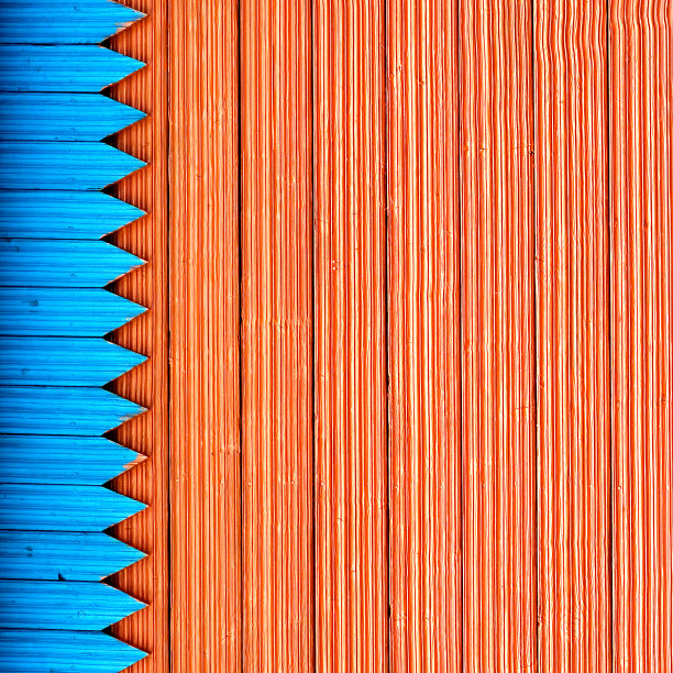 由蓝色和红色结构的木板组成图片下载
