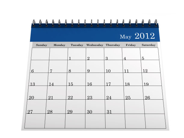 2012年5月日历图片下载
