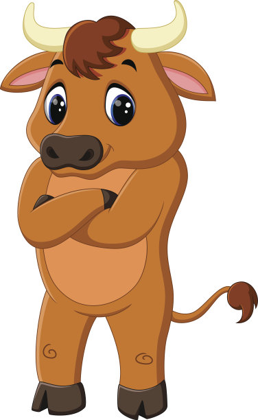 可爱的小公牛卡通图片下载