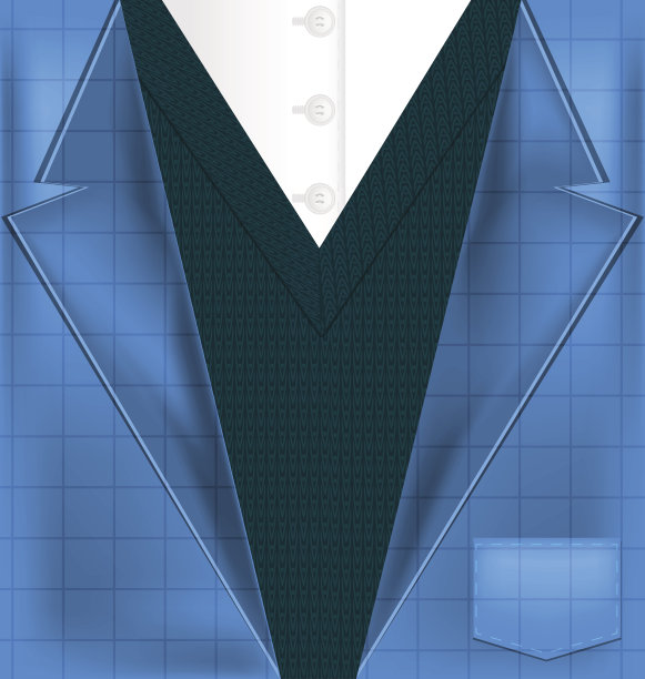 抽象的蓝色套装和背心图片下载