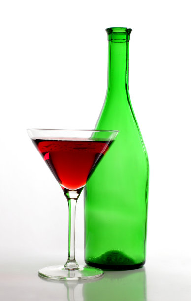 马提尼酒杯瓶图片下载