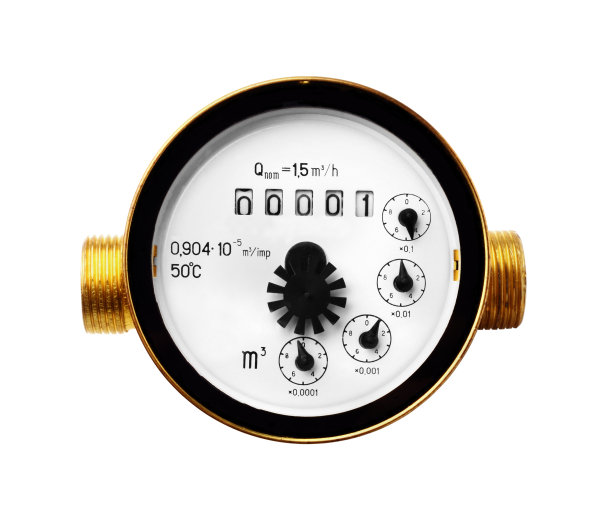 水表隔离白色图片下载