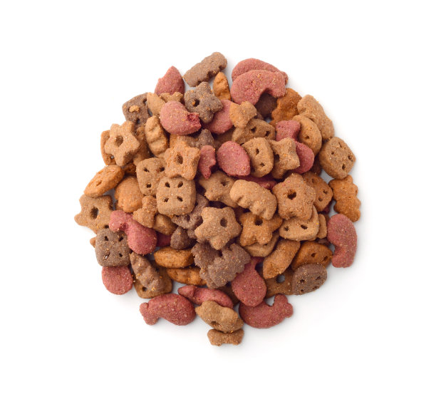 猫粮孤立白色图片下载